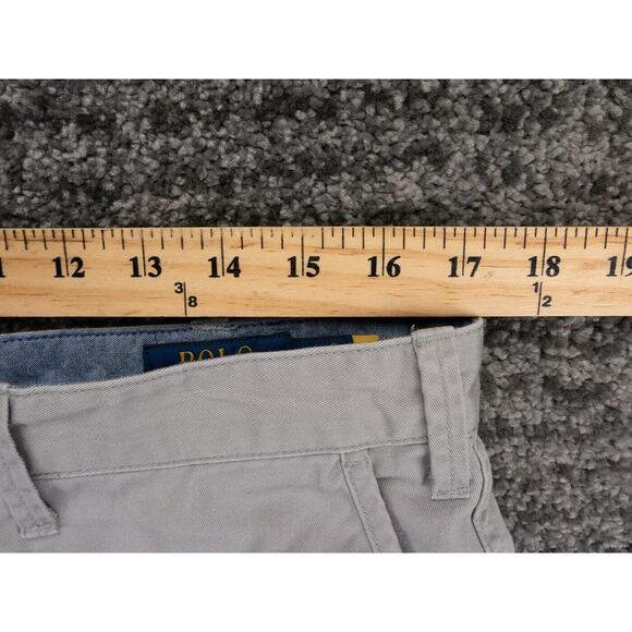 Polo Ralph Lauren Shorts Mens 34 (Tag 33) Gray Relaxed Fit Chino Preppy Golf - Picture 6 of 12